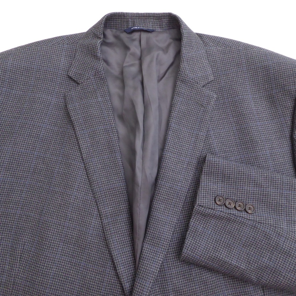 Ralph Lauren Mens Sport Coat Blazer Gray Silk Wool 54R Executive Fi